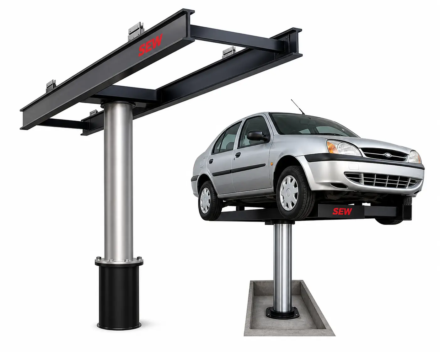 Single Post Car Lift